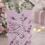 ⁦أكياس توزيعات العيد الفاخرة بتصميم عربي أنيق – شنط هدايا العيد بألوان باستيل مميزة⁩ - الصورة ⁦2⁩