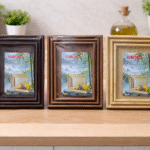 ⁦طقم صواني خشب 3 قطع بتصميم كلاسيك فاخر – صواني تقديم خشبية للضيافة والديكور⁩ - الصورة ⁦7⁩