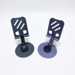 حامل موبايل معدني قابل للتعديل بقاعدة ثابتة – ستاند موبايل مكتبي قوي للاستخدام اليومي