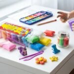 ⁦صلصال أطفال 12 قطعة ملون – طين خفيف للتشكيل والأشغال اليدوية⁩ - الصورة ⁦2⁩