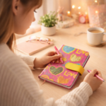 ⁦نوت بوك صغير كيوت 14.5×9.5 سم – أجندة عملية خفيفة لتنظيم اليوم والمذاكرة⁩ - الصورة ⁦5⁩