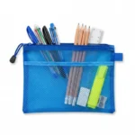 ⁦مقلمة شبك شفافة بسوستة عملية مقاس 17×24 سم – حافظة أقلام متعددة الاستخدامات بألوان مختلفة⁩ - الصورة ⁦9⁩