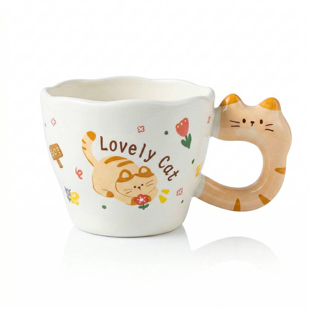 Untitled (Classroom Announcement) - 2026-03-02T223249.849 مج بورسلين شكل قطة Lovey Cat سعة 300 مل – كوب قهوة بتصميم كيوت بمقبض على شكل قطة