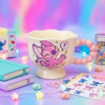 مج بورسلين ستيتش 300 ملي – كوب كرتوني بتصميم لطيف ومقبض مميز للهدايا والاستخدام اليومي - الصورة 3