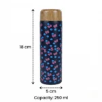 ⁦مج حراري 250 مل بتصميم فراشات أنيق – كوب قهوة حراري بغطاء محكم للمشروبات الساخنة والباردة⁩ - الصورة ⁦2⁩