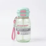 ⁦زجاجة مياه للأطفال 680 مل بغطاء محكم وشفاط – زجاجة شرب مدرسية عملية بتصميم جذاب⁩ - الصورة ⁦10⁩