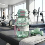 ⁦زجاجة مياه للأطفال بغطاء مزدوج وشفاط – سعة 680 مل بتصميم Dream Baby عملي للمدرسة والرياضة⁩ - الصورة ⁦6⁩