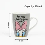 ⁦مج قهوة بتصميم ديزي اللطيف للمشروبات الساخنة والباردة – 350 مل⁩ - الصورة ⁦3⁩