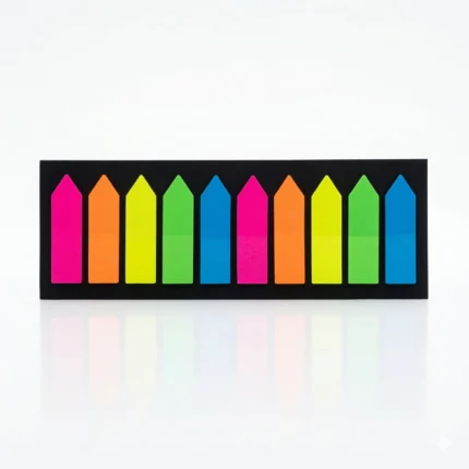 علامات تحديد الصفحات الملونة Sticky Notes – فواصل كتب لاصقة للدفاتر والكتب مقاس 4 سم