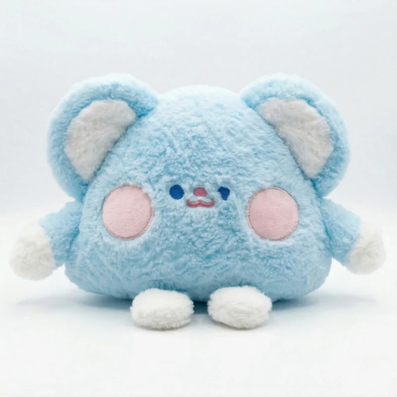 1️⃣ دمية دب قطيفة كيوت زرقاء – Plush Bear Toy ناعمة للأطفال بحجم 30×12 سم للهدايا والديكور