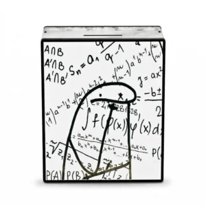 حصالة التحدي 5000 – صندوق توفير خشبي لتحدي الادخار (20×15×5.5 سم)