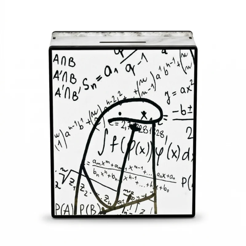 حصالة التحدي 5000 – صندوق توفير خشبي لتحدي الادخار (20×15×5.5 سم)