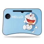 ترابيزة لاب توب محمولة تصميم كرتوني لون أزرق مقاس 60×39 سم قابلة للطي مع حامل موبايل وكوب