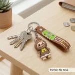 ⁦دلاية مفاتيح لابوبو Labubu سيليكون 10 سم – ميدالية مفاتيح وشنط بشخصية كرتونية لطيفة⁩ - الصورة ⁦5⁩