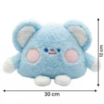 دمية دب قطيفة كيوت زرقاء – Plush Bear Toy ناعمة للأطفال بحجم 30×12 سم للهدايا والديكور - الصورة 2