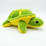 ⁦دمية سلحفاة فرو ناعم للأطفال – حجم 25 سم عرض 22 سم – لعبة محشوة كيوت بجودة عالية⁩ - الصورة ⁦2⁩