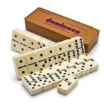 طقم دومينو 28 قطعة مع علبة تخزين – لعبة جماعية ممتعة للكبار والأطفال بجودة عالية