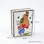 ⁦حصالة التحدي 5000 بتصميم كرتوني – صندوق توفير بحجم 20×15×5.5 سم⁩ - الصورة ⁦2⁩