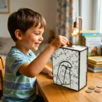 ⁦حصالة التحدي 5000 – صندوق توفير خشبي لتحدي الادخار (20×15×5.5 سم)⁩ - الصورة ⁦6⁩