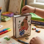 ⁦حصالة التحدي 5000 بتصميم كرتوني – صندوق توفير بحجم 20×15×5.5 سم⁩ - الصورة ⁦4⁩