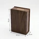 صندوق توفير حصالة تحدي 10000 خشب فاخر – مقاس 29×20×8 سم – أفضل وسيلة للادخار وتحقيق الأهداف المالية - الصورة 2