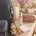 ⁦دلاية مفاتيح لابوبو Labubu سيليكون 10 سم – ميدالية مفاتيح وشنط بشخصية كرتونية لطيفة⁩ - الصورة ⁦9⁩