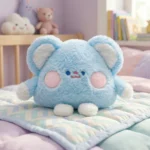 دمية دب قطيفة كيوت زرقاء – Plush Bear Toy ناعمة للأطفال بحجم 30×12 سم للهدايا والديكور - الصورة 4