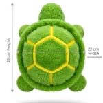 ⁦دمية سلحفاة فرو ناعم للأطفال – حجم 25 سم عرض 22 سم – لعبة محشوة كيوت بجودة عالية⁩ - الصورة ⁦4⁩