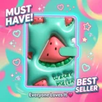 ⁦نوت بوك بتصميم البطيخ 19×13 سم – أجندة شيك للبنات بتصميم صيفي مميز ومبهج⁩ - الصورة ⁦5⁩