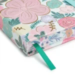 ⁦نوت بوك ميني هارد كوفر تصميم زهور ملونة صغير الحجم عملي وأنيق مقاس 10.5×7.5 سم⁩ - الصورة ⁦4⁩