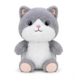 دمية قطة قطيفة كيوت رمادية للأطفال – Plush Cat Toy ناعمة بحجم 26×16 سم للهدايا والديكور
