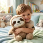 دمية كسلان قطيفة 20 سم – لعبة Sloth Plush بعرض 20 سم للأطفال - الصورة 5