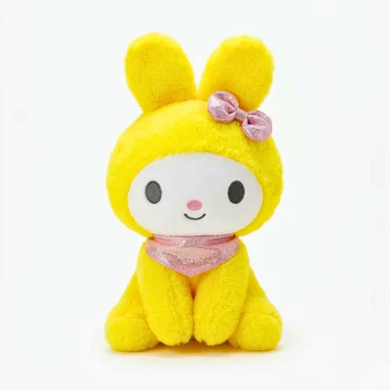 دمية ماي ميلودي قطيفة أصفر 25 سم – لعبة Plush My Melody بعرض 17 سم للأطفال