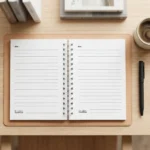 ⁦كشكول بسلك مقاس 21.5×15.5 سم تصميم كيوت تحفيزي – نوت بوك مثالي للمذاكرة وتنظيم اليوم⁩ - الصورة ⁦6⁩