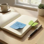 ⁦ملاحظات لاصقة ملونة متعددة الأشكال والأحجام – ستيكي نوت لتنظيم المهام والدراسة مقاس 8×8 سم⁩ - الصورة ⁦10⁩