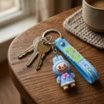 ⁦دلاية مفاتيح لابوبو Labubu سيليكون 10 سم – ميدالية مفاتيح وشنط بشخصية كرتونية لطيفة⁩ - الصورة ⁦10⁩