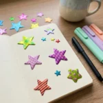 استيكرز نجوم ثلاثية الأبعاد Metallic POP UP (25 قطعة) – ملصقات كيوت لامعة للأطفال والأنشطة الفنية - الصورة 2