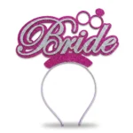 هيد باند Bride فوشيا وفضي 1 قطعة – إكسسوار حفلات وخطوبة مميز