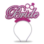 ⁦هيد باند Bride للعروسة بتصميم لامع أنيق – إكسسوار حفلات وخطوبة مميز بألوان متعددة⁩ - الصورة ⁦8⁩