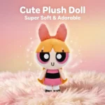 ⁦دبدوب بلوسوم من فتيات القوة قطيفة – Blossom Plush Doll للأطفال بحجم 25 سم⁩ - الصورة ⁦2⁩