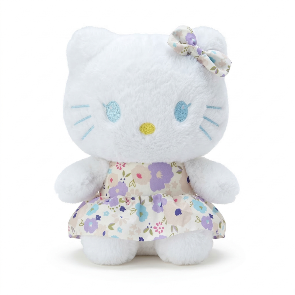 Untitled design (25) دمية هيلو كيتي بفستان مزخرف – Hello Kitty للأطفال بحجم 24 سم ارتفاع × 18 سم عرض