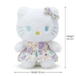 دمية هيلو كيتي بفستان مزخرف – Hello Kitty للأطفال بحجم 24 سم ارتفاع × 18 سم عرض - الصورة 3