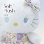 دمية هيلو كيتي بفستان مزخرف – Hello Kitty للأطفال بحجم 24 سم ارتفاع × 18 سم عرض - الصورة 2