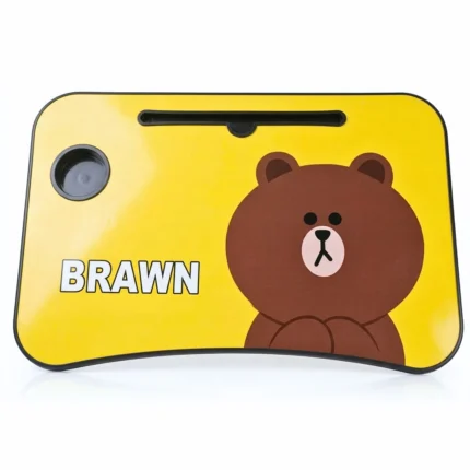 طربيزة لاب توب للأطفال تصميم كرتوني مع حامل كوب – مقاس 60×39 سم وارتفاع 27 سم