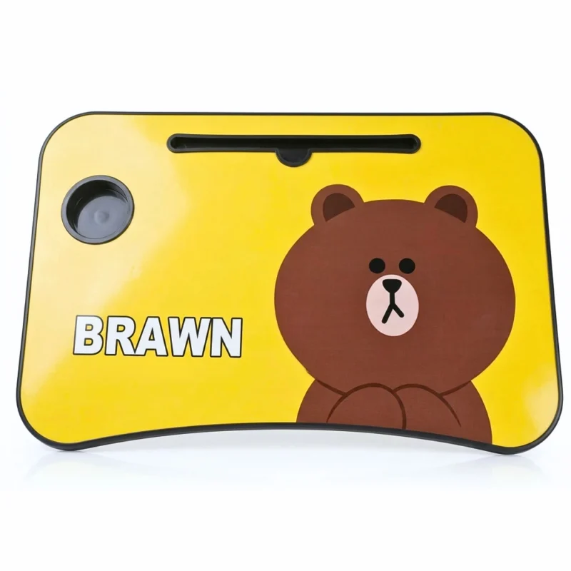 طربيزة لاب توب للأطفال تصميم كرتوني مع حامل كوب – مقاس 60×39 سم وارتفاع 27 سم