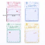 ⁦ملاحظات لاصقة مربعة 8×8 سم بتصميم Watercolor كيوت – 50 ورقة Sticky Notes للمذاكرة والتنظيم (4 أشكال متنوعة)⁩ - الصورة ⁦2⁩