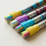 قلم رصاص 2B باستيكة ملونة متعددة الاستخدام – طول 19 سم بجودة عالية للكتابة والرسم - الصورة 4