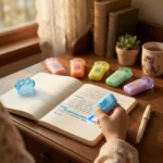 هايلايتر ميني باستيل كيوت 6 ألوان – أقلام تظليل صغيرة بتصميم جذاب للدراسة والمذاكرة - الصورة 4