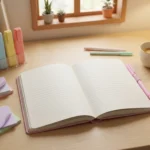 ⁦نوت بوك هارد كوفر تصميم كيوت دباديب وكرز مقاس 21×14 سم برباط مطاطي⁩ - الصورة ⁦5⁩