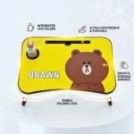 ⁦طربيزة لاب توب للأطفال تصميم كرتوني مع حامل كوب – مقاس 60×39 سم وارتفاع 27 سم⁩ - الصورة ⁦2⁩